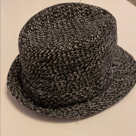 Infant Black Tweed Fedora Hat - Picture 5 of 6